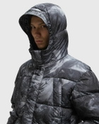 WOOLRICH BLACK LABEL - TIE DYE DOWN MID LENGTH PUFFA Black Mens Down & Puffer Jacket