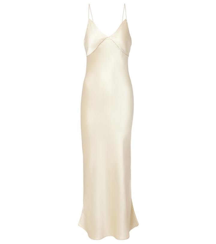Photo: The Row Barika silk satin slip dress