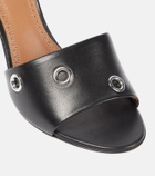 Alaïa Oeillets embellished leather sandals