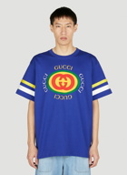 Gucci - Logo Print T-Shirt in Blue