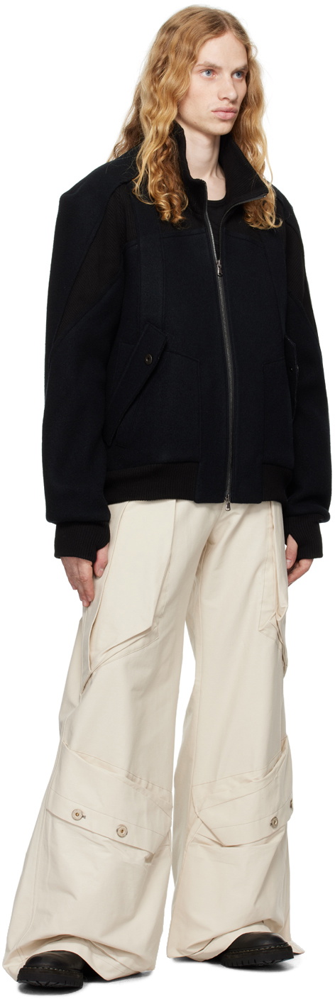 CARNET-ARCHIVE Off-White Wide Mass Trousers