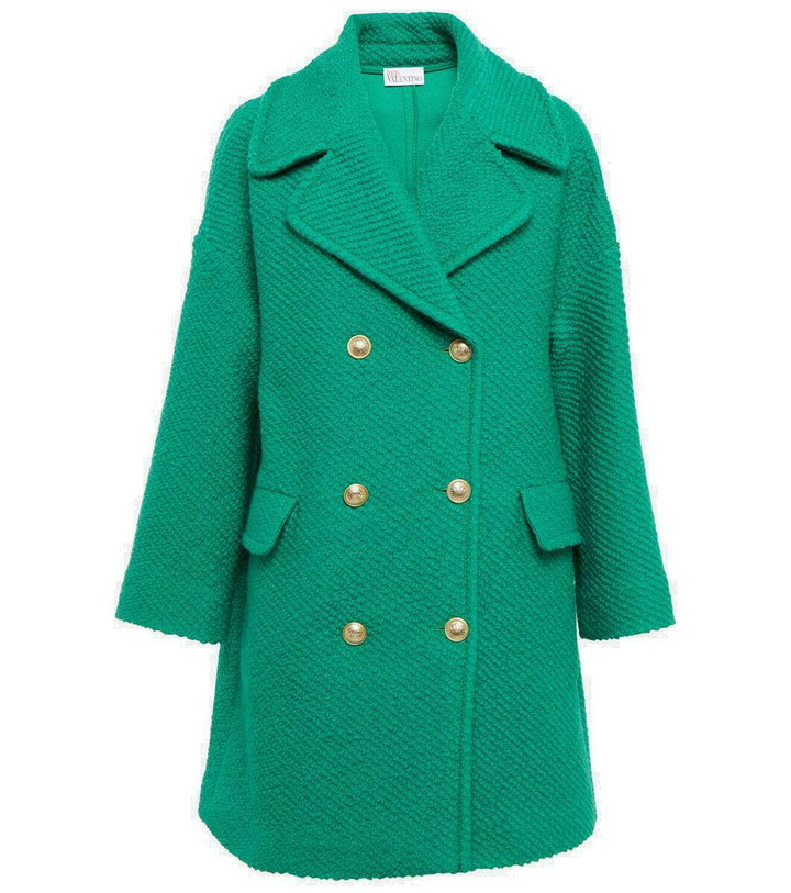 Photo: REDValentino Double-breasted wool-blend coat