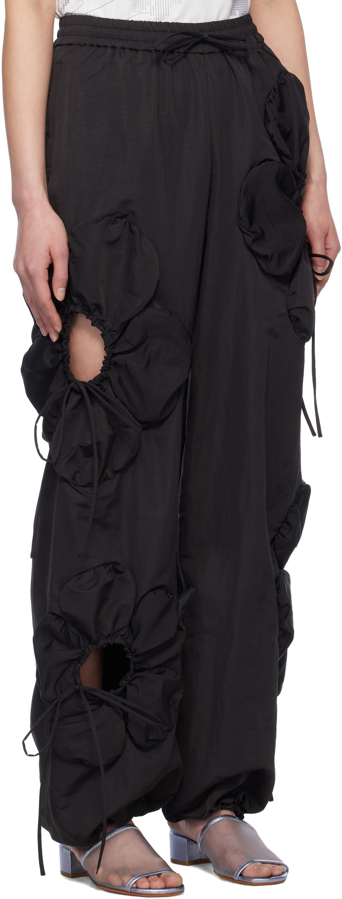 J.Kim Black Flower Lounge Pants