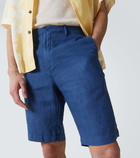 Fedeli Ajaccio linen Bermuda shorts