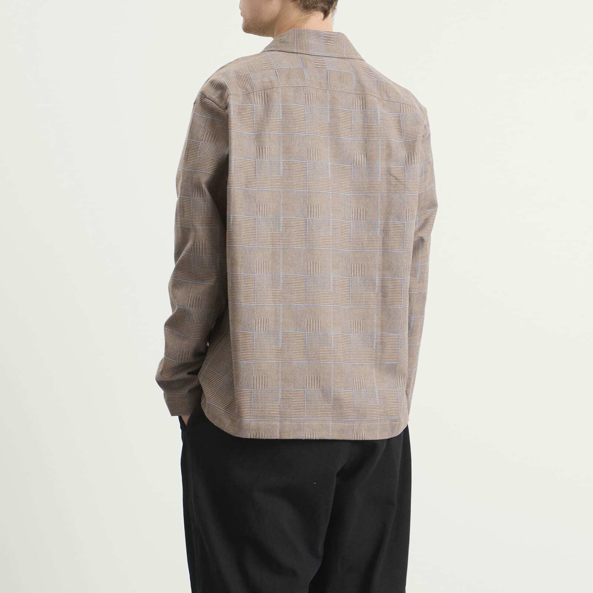 Palmes Men's Glen Overshirt in Brown