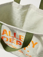 GALLERY DEPT. - Farmers Market Logo-Print Distressed Canvas Tote Bag
