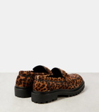 Isabel Marant Frezza leopard-print calf hair loafers