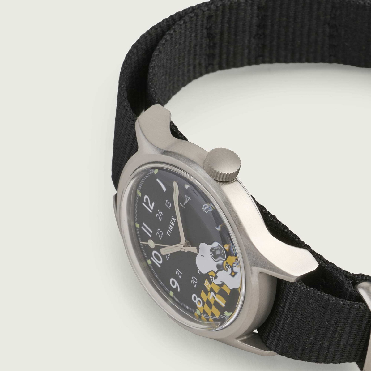 Timex Peanuts Racing MK-1 Watch in Silver/Black