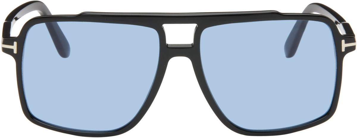 Tom Ford Gold and Black Stephanie Sunglasses TOM FORD