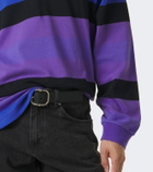 ERL Striped cotton jersey polo shirt