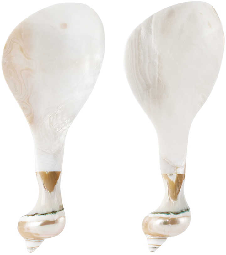 Photo: Gohar Off-White Mother of Pearl Salad Servers