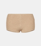 Elie Saab Crochet cotton-blend shorts