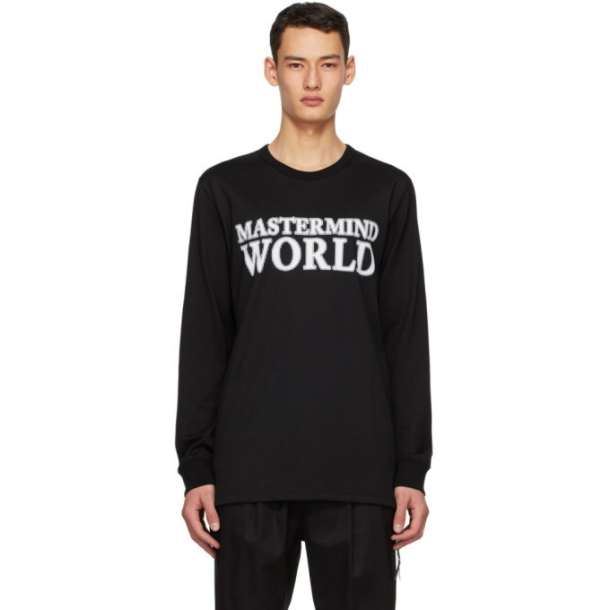Photo: mastermind WORLD Black World Logo Long Sleeve T-Shirt