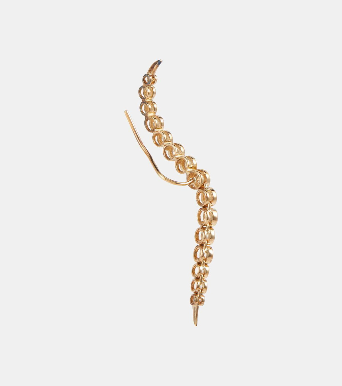 Ondyn Elettra 14kt gold earrings with white diamonds