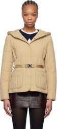 MACKAGE Beige Raja Vertical Quilted Light Down Jacket