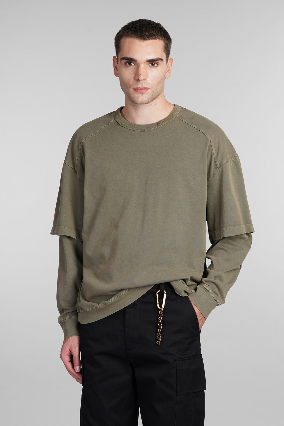 DARKPARK Theo T-shirt In Green Cotton