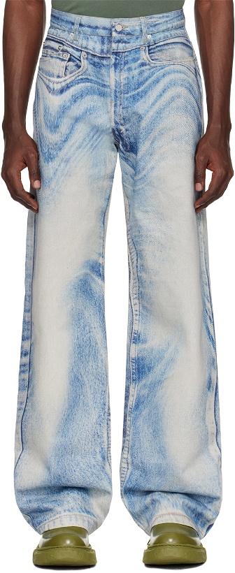 Photo: CAMPERLAB Blue Trompe-L'œil Jeans