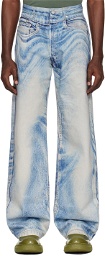 CAMPERLAB Blue Trompe-L'œil Jeans