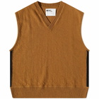 MHL by Margaret Howell Men's Sports Slipover Knit in Ochre/Black