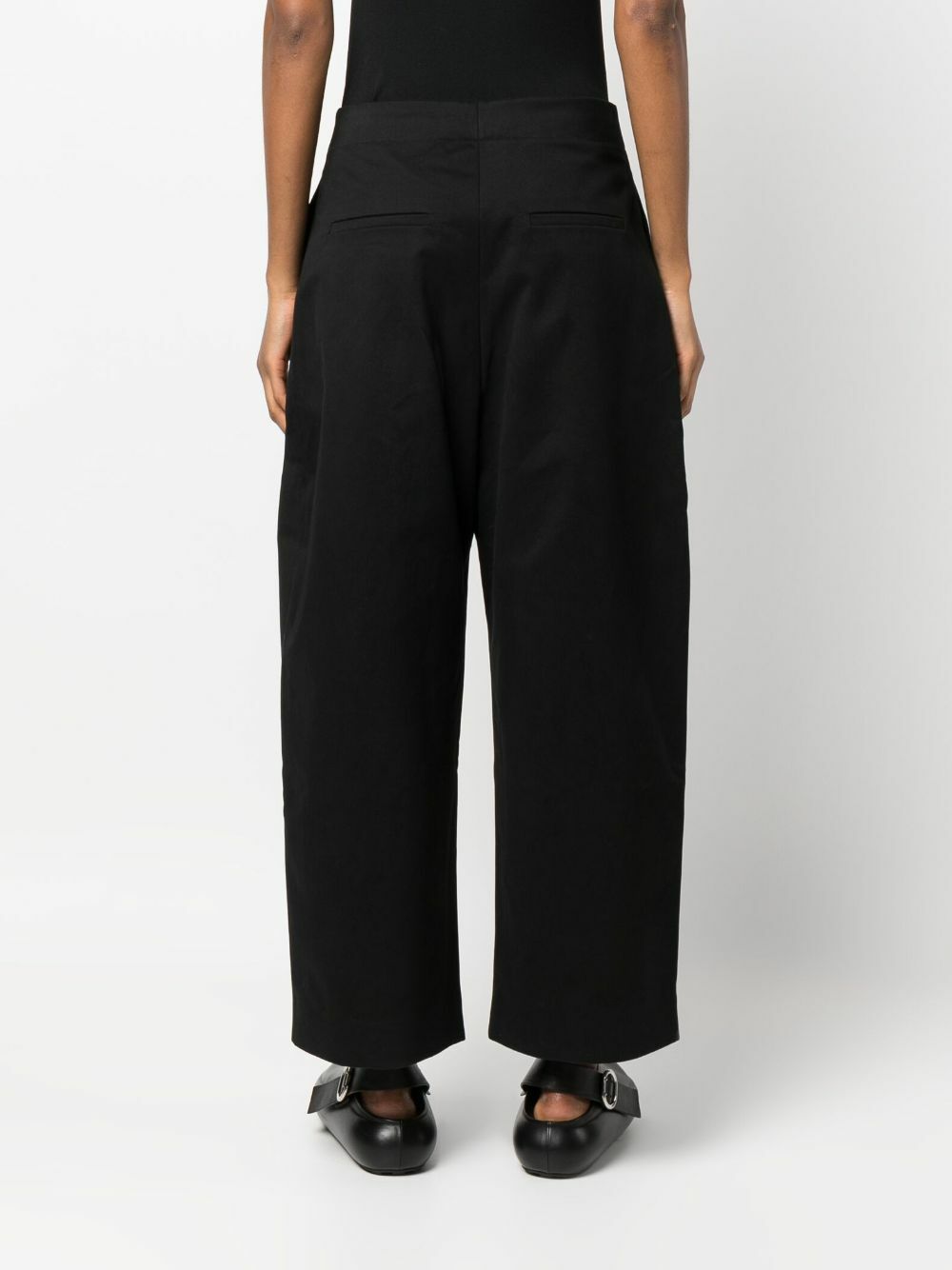 STUDIO NICHOLSON - Wide Leg Cropped Trousers Studio Nicholson