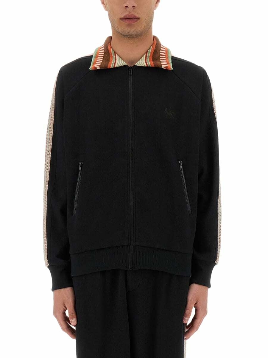 トップス Sasquatchfabrix. track jacket black Sasquatchfabrix. Black Embroidered Track Jacket Sasquatchfabrix