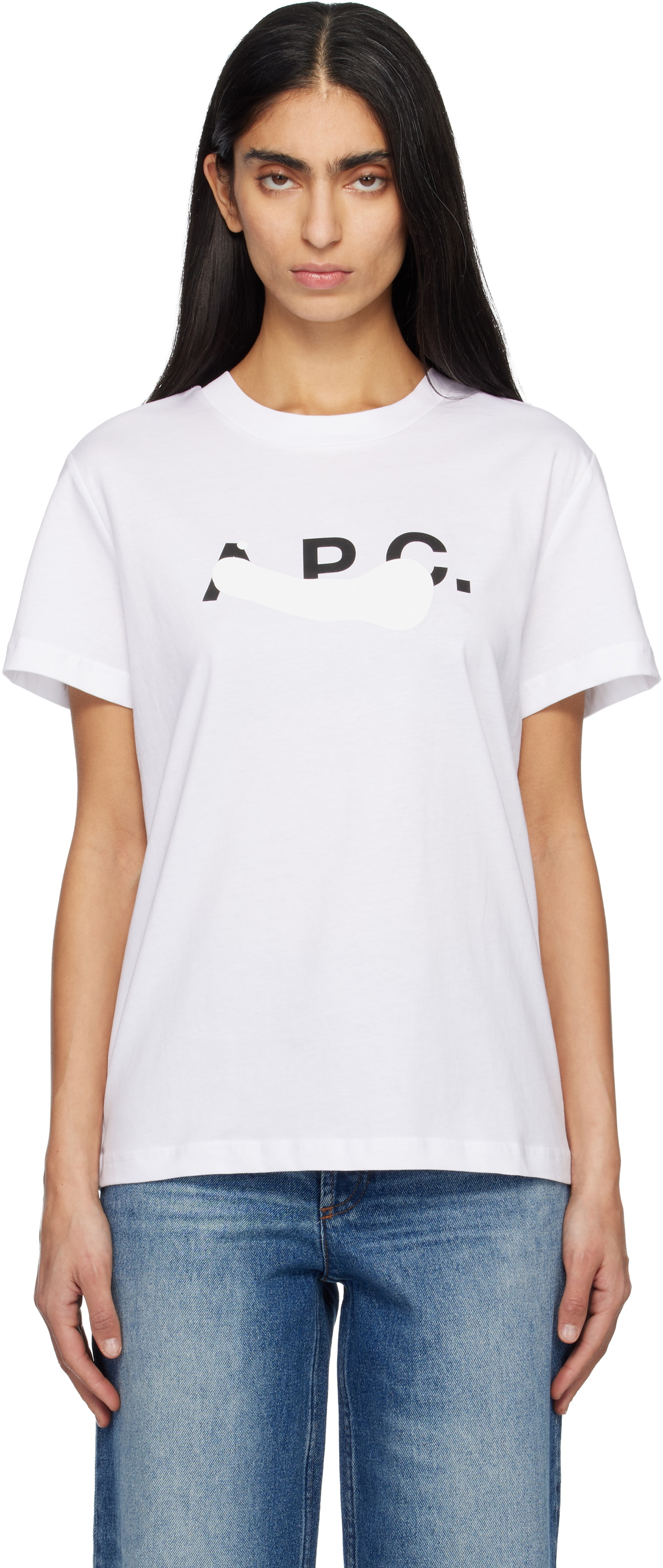 A.P.C. White Tache T-shirt