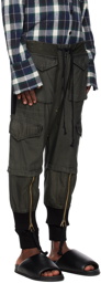 Greg Lauren Black Army Jacket Cargo Pants