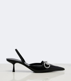 Gucci Boulevard leather slingback pumps