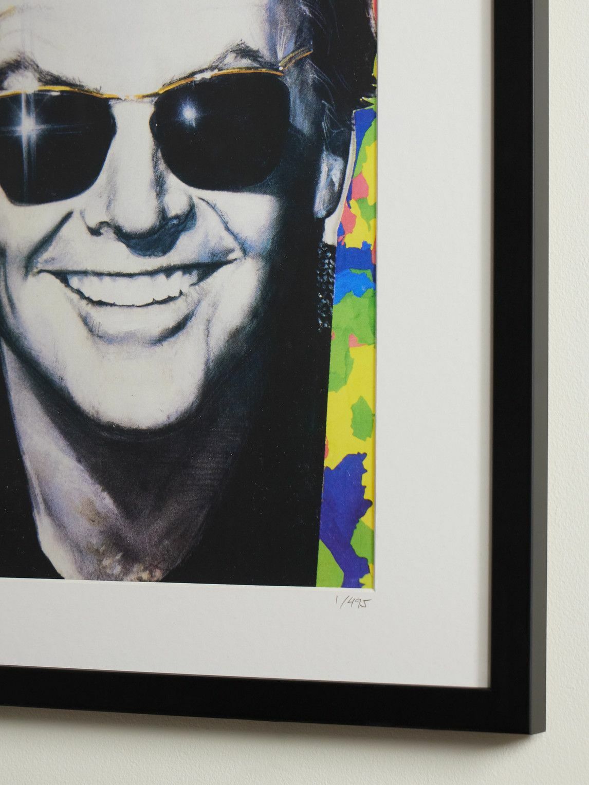 Sonic Editions - Framed 1984 Jack Nicholson Print, 16"x 20"