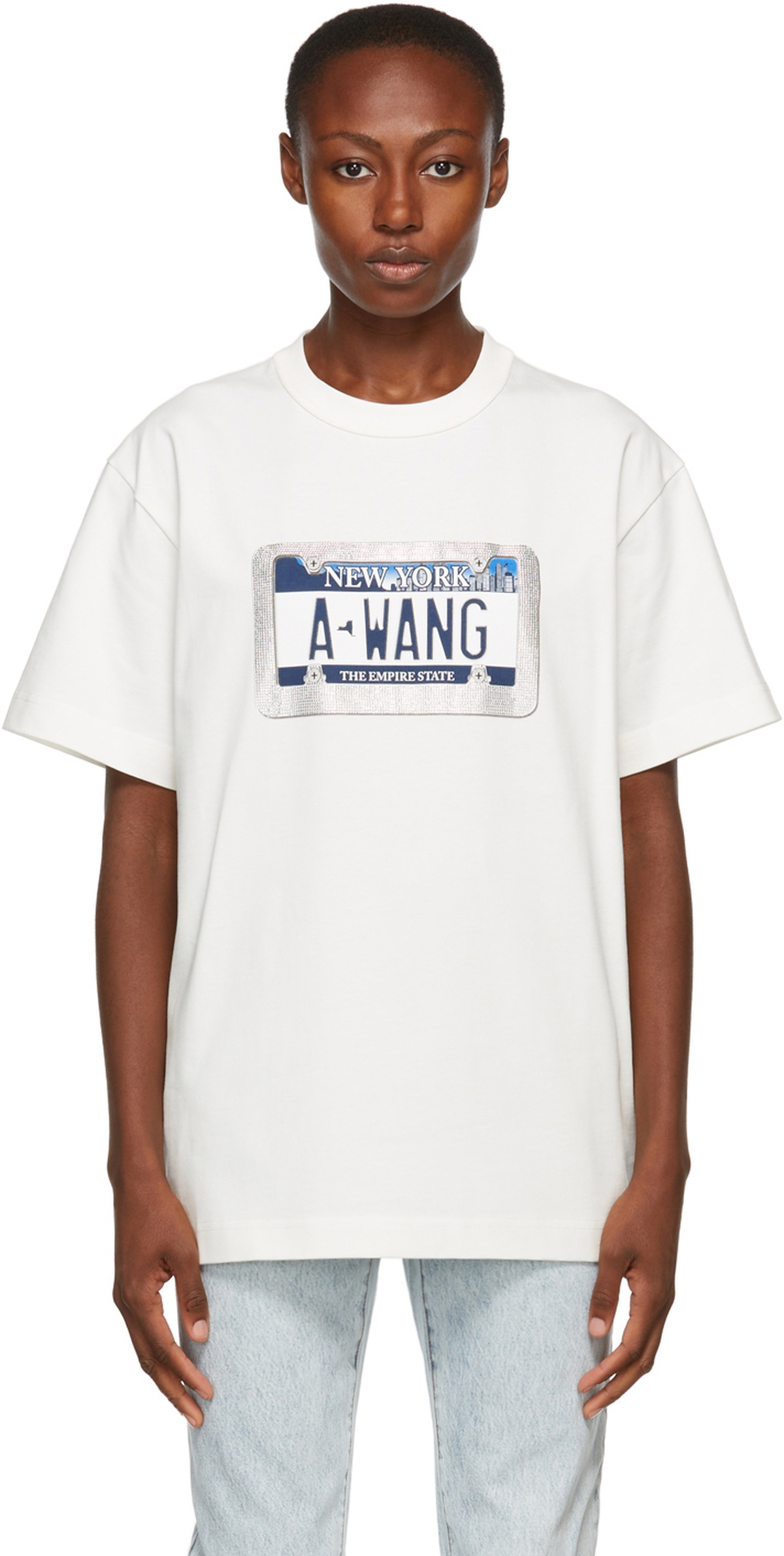 Alexander Wang White License Plate Alexander Wang