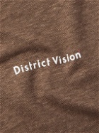 DISTRICT VISION - Logo-Printed Hemp-Jersey Tank Top - Brown