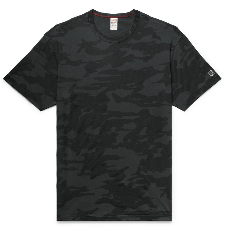 Photo: Todd Snyder Champion - Camouflage-Print Cotton-Jersey T-Shirt - Black