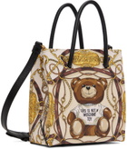 Moschino Brown & Gold Teddy Scarf Bag