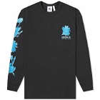 Adidas Men's Long Sleeve Adventure Floral T-Shirt in Black