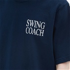 Quiet Golf Men's Swing Coach T-Shirt in Navy