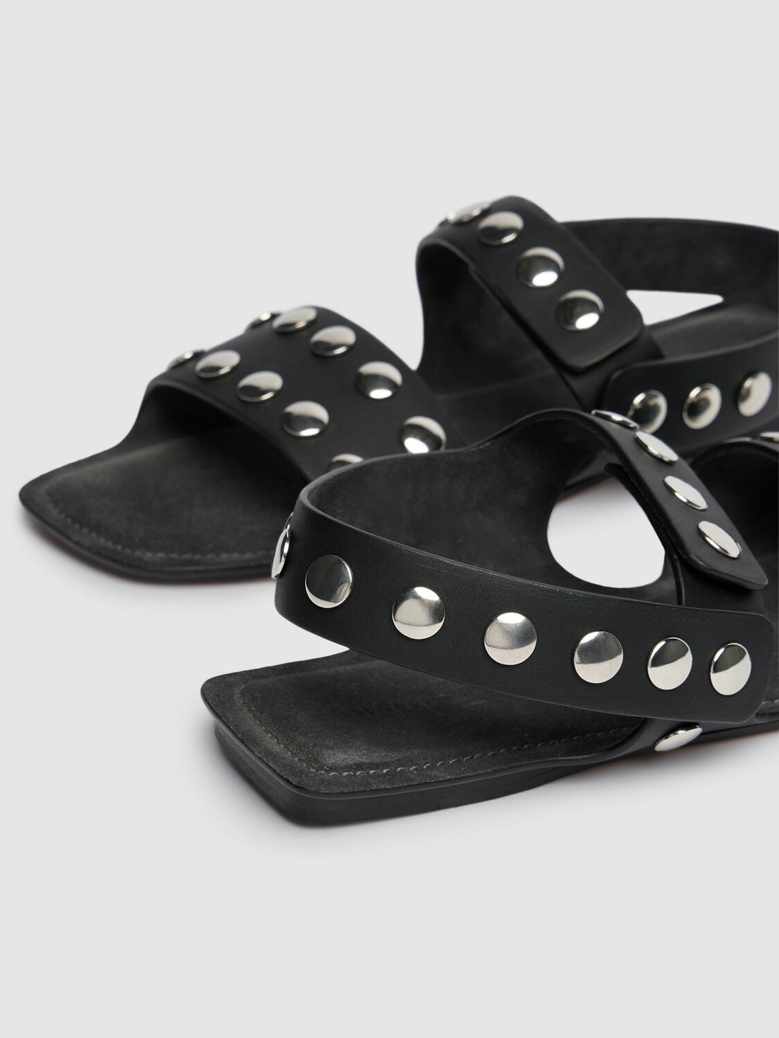 KHAITE Boden Flat Sandals with Studs