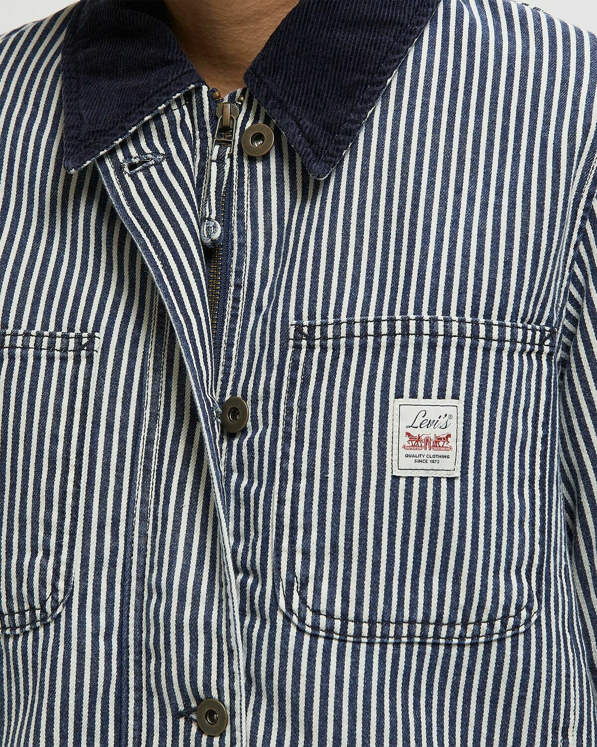 Levis BREE QUILT LINED JACKET Blue Womens Windbreaker