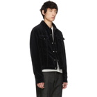 McQ Alexander McQueen Black Washed Chord Luca Jacket