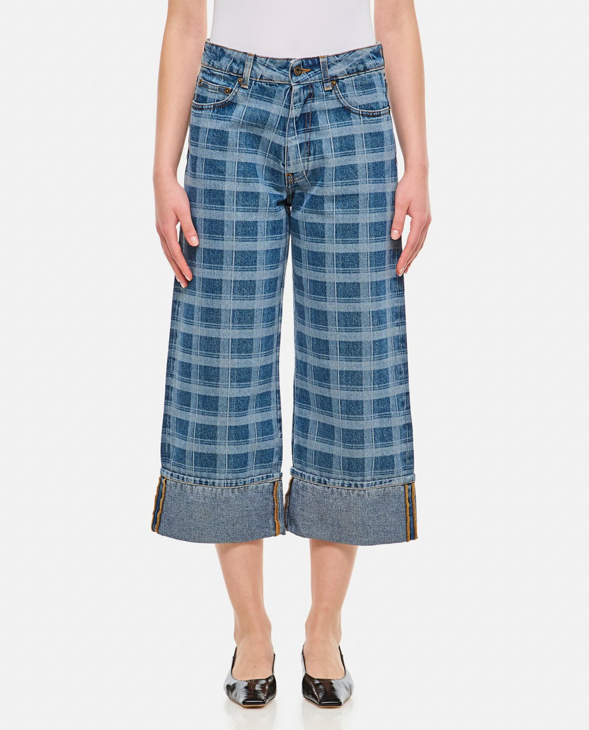 Molly Goddard Leo Capri Denim Pants