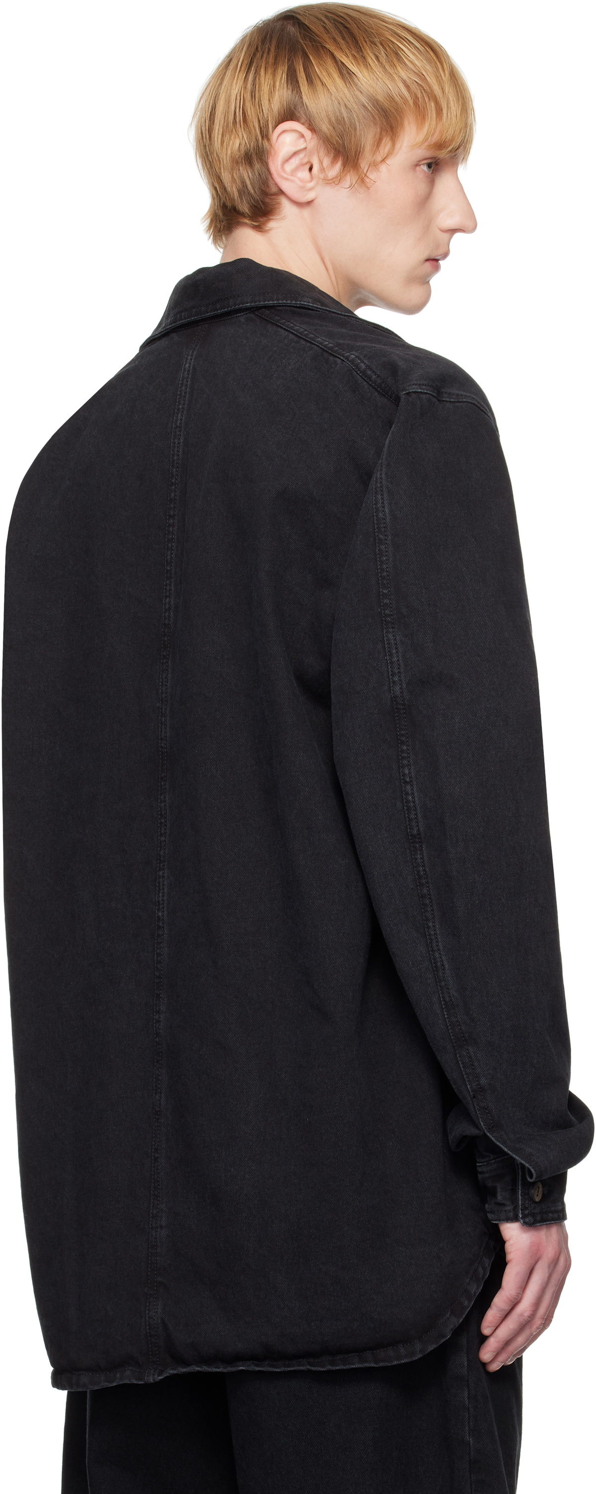 A Diciannoveventitre Black Jane Denim Shirt