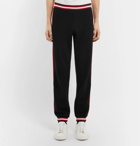 Givenchy - Contrast-Trimmed Cotton-Jersey Trousers - Black