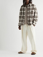 Isabel Marant - Kervont Checked Wool-Blend Bouclé Overshirt - Neutrals