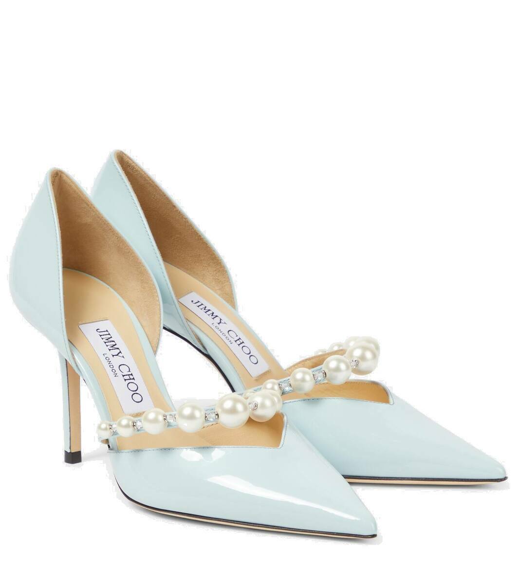 Jimmy Choo Aurelie 85 embellished patent leather pumps Jimmy Jimmy Choo Aurelie 85 embellished patent leather pumps Jimmy