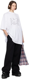 VETEMENTS Blue Barbes Shopper Tote