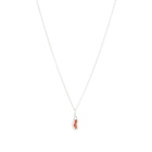 Simuero Naranja Necklace in Silver/Orange 