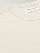 Officine Generale - Garment-Dyed Slub Cotton-Blend Jersey T-Shirt - Neutrals