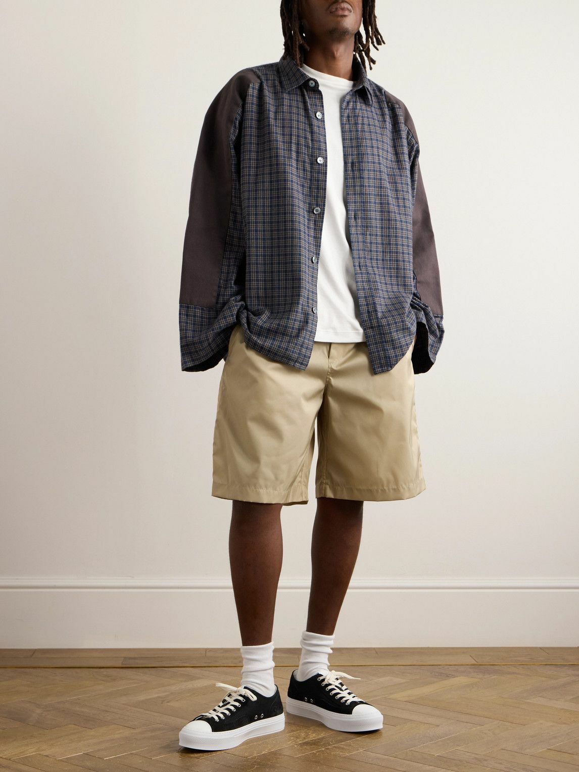Givenchy - Straight-Leg Shell Shorts - Neutrals