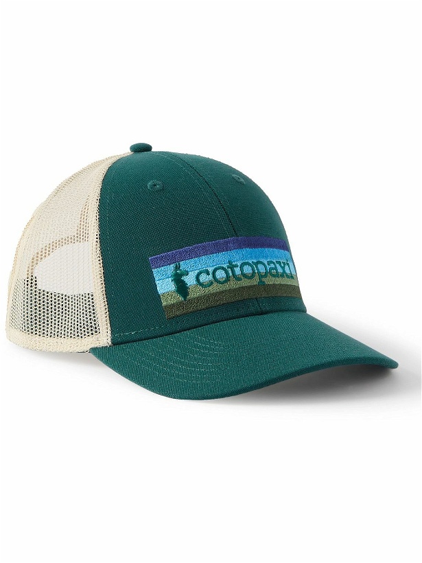 Photo: Cotopaxi - On the Horizon Logo-Embroidered Recycled-Canvasand Mesh Trucker Hat