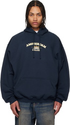 VETEMENTS Navy Holland Tourist Hoodie