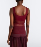 Nensi Dojaka Semi-sheer tank top
